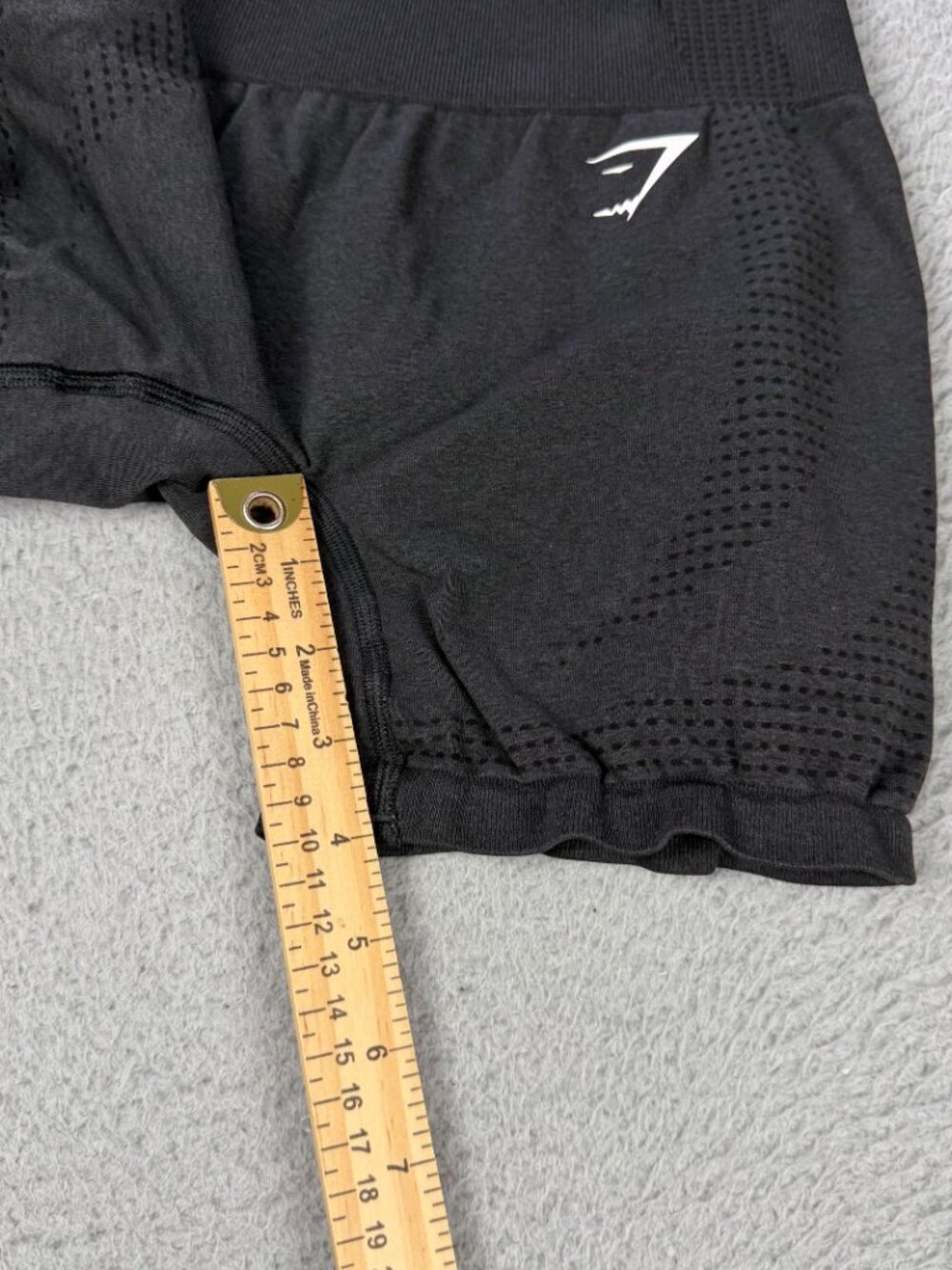 Gymshark Vital Seamless Shorts Womens XS Black Biker Workout Athletic Gym - Picture 3 of 7